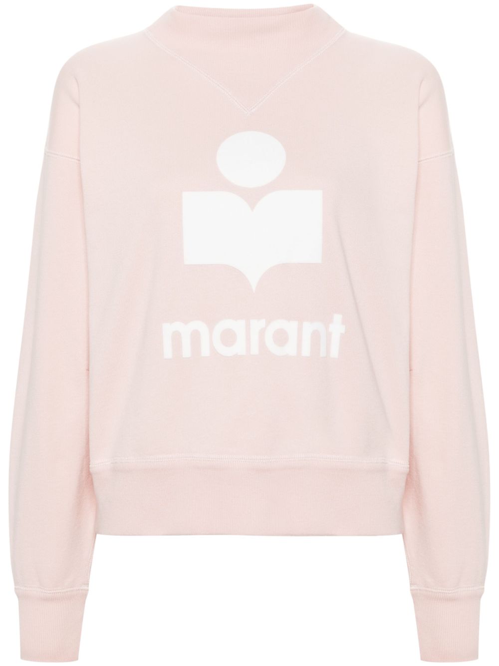 MARANT ÉTOILE Moby logo印花卫衣 - 粉色