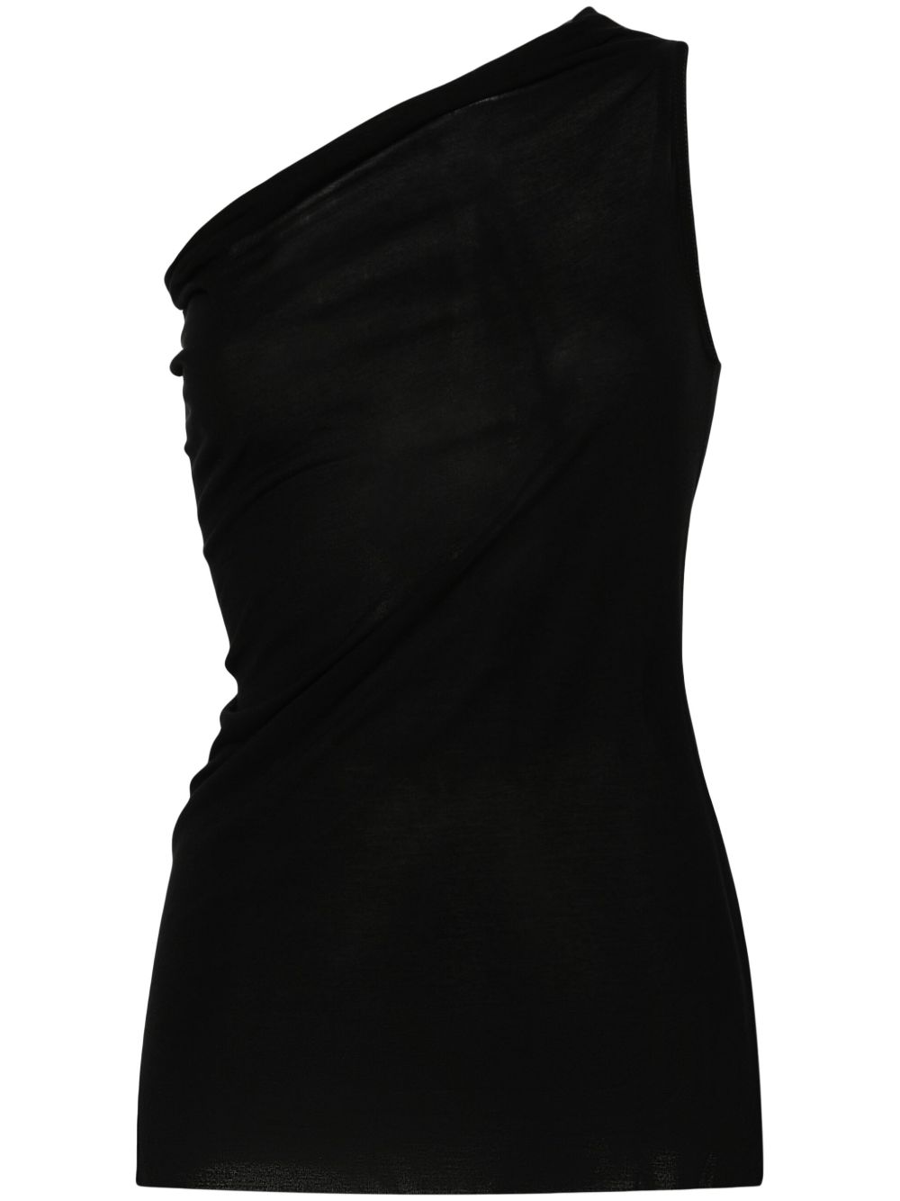 Rick Owens Athena 单肩上衣 - 黑色