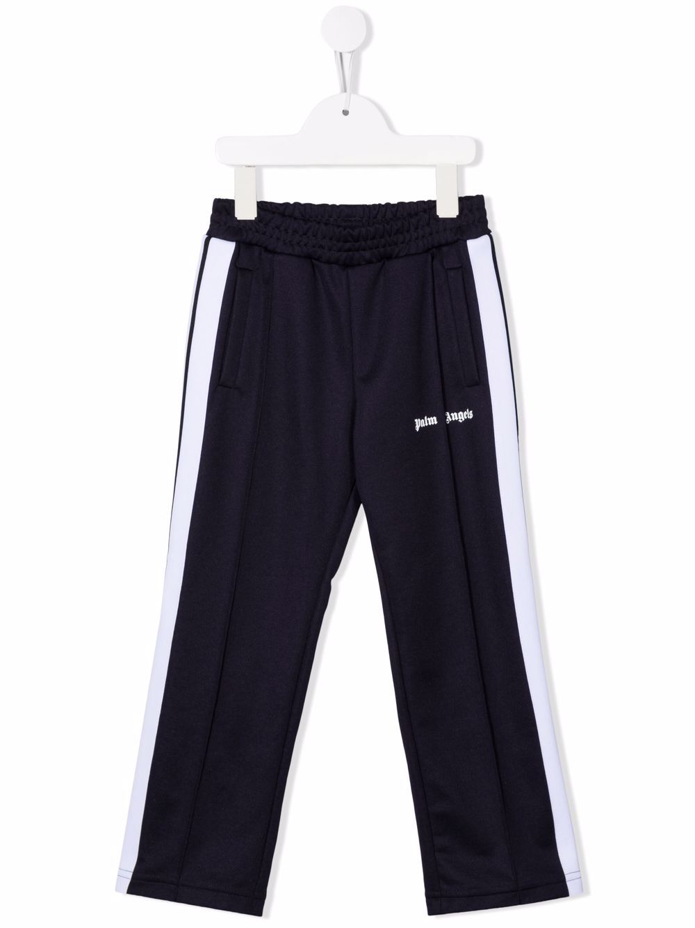 Palm Angels Kids logo印花运动裤 - 蓝色