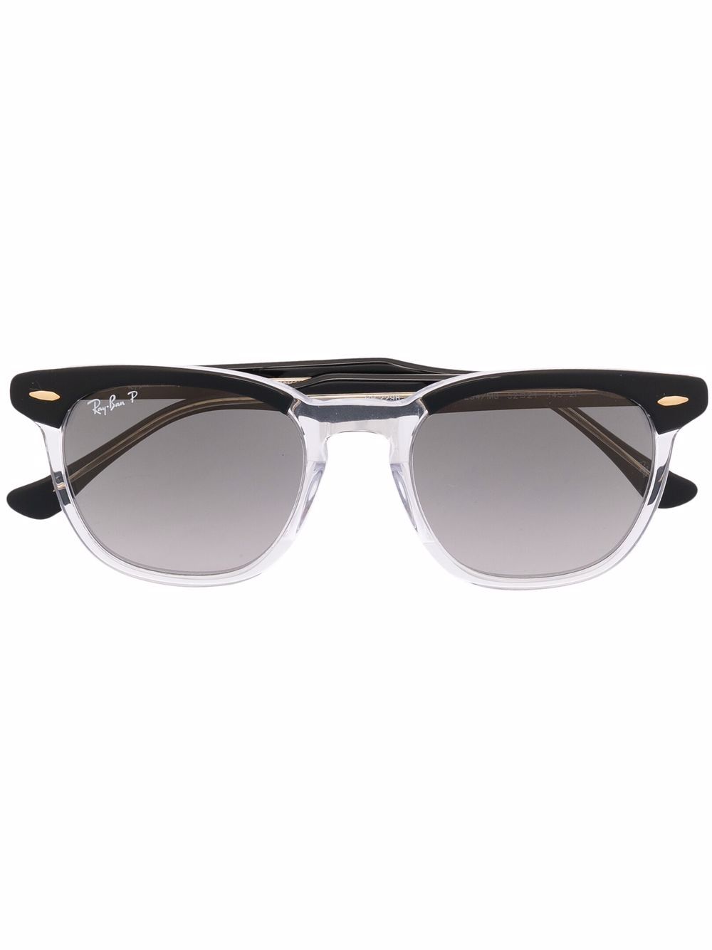 Ray-Ban 半边饰太阳眼镜 - 黑色