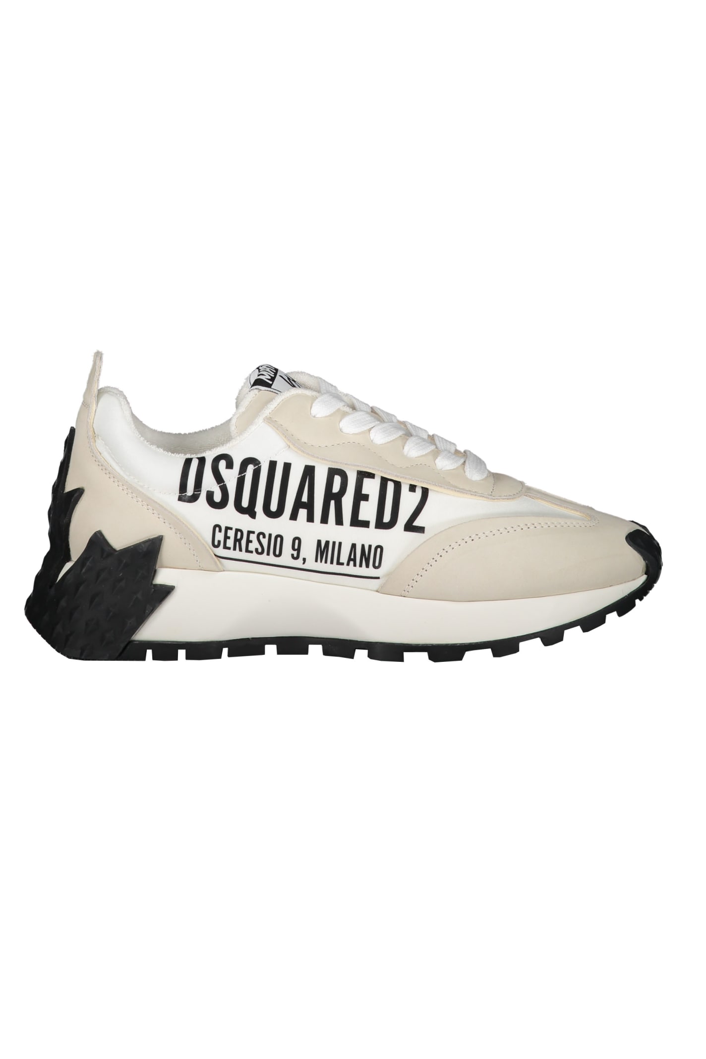 Dsquared2 Logo Detail Leather Sneakers