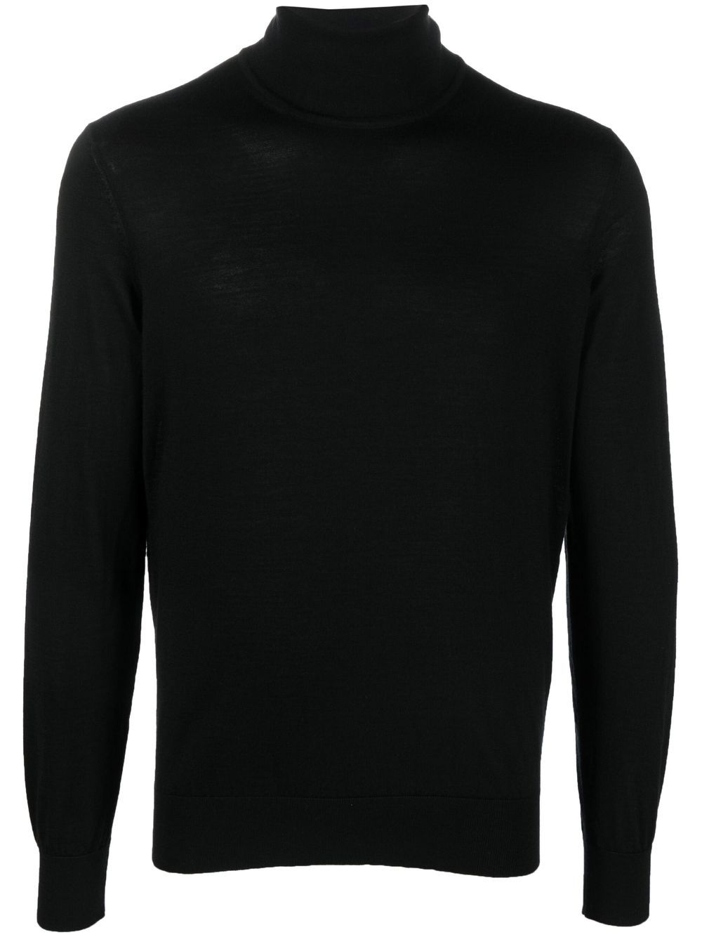 Zegna 高领针织毛衣 - 黑色