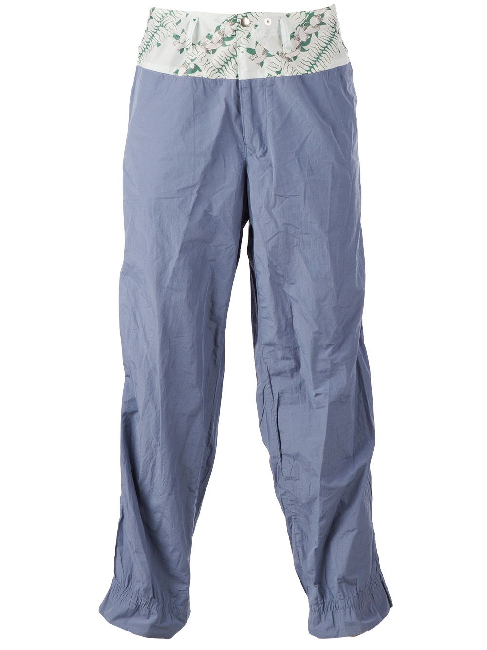 Kolor printed waistband trouser - 蓝色