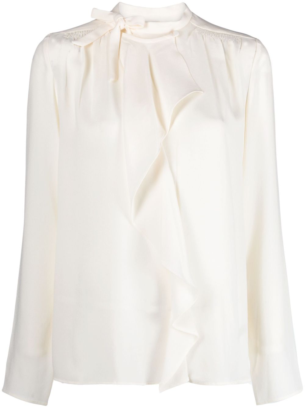 ISABEL MARANT Utah 荷叶边细节罩衫 - 中性色