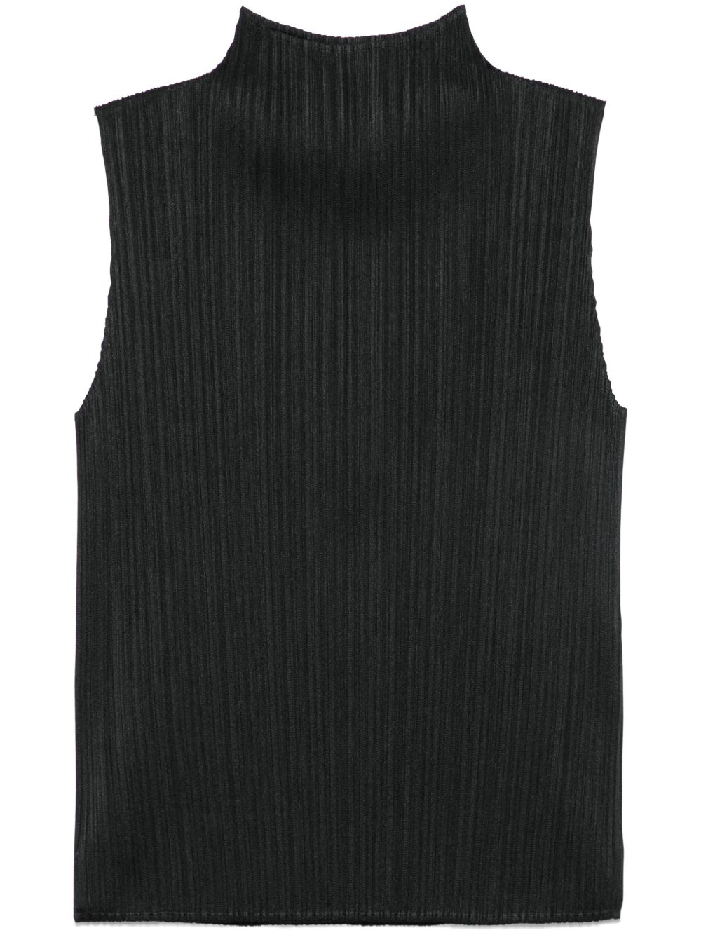 Pleats Please Issey Miyake 细褶效果上衣 - 黑色