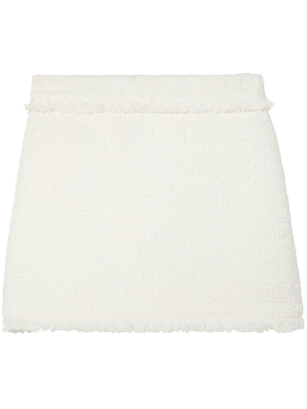 Proenza Schouler White Label 粗花呢针织迷你半身裙 - 白色