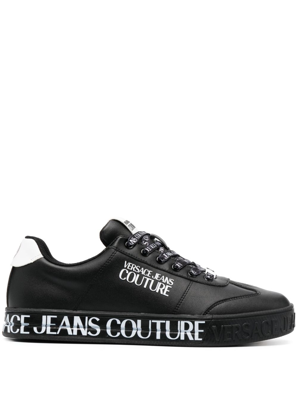 Versace Jeans Couture logo印花低帮运动鞋 - 黑色