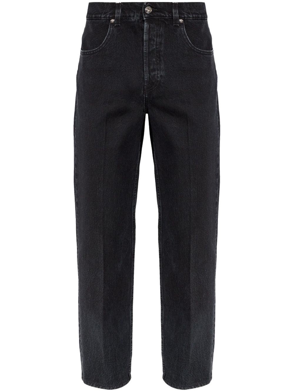 Lanvin logo压纹牛仔裤 - 黑色