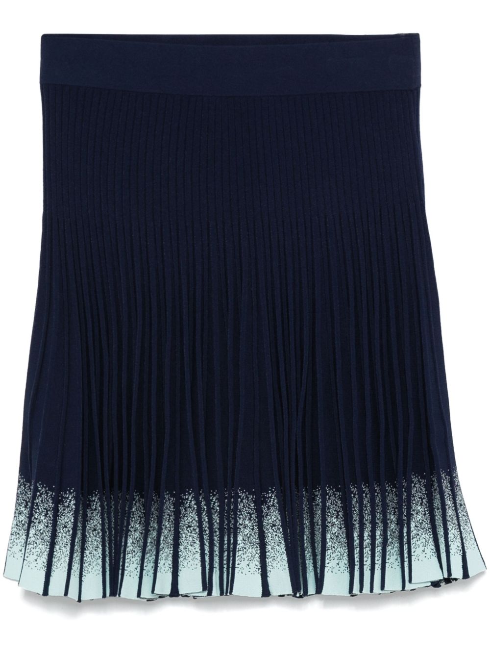 Emporio Armani 褶饰迷你半身裙 - 蓝色
