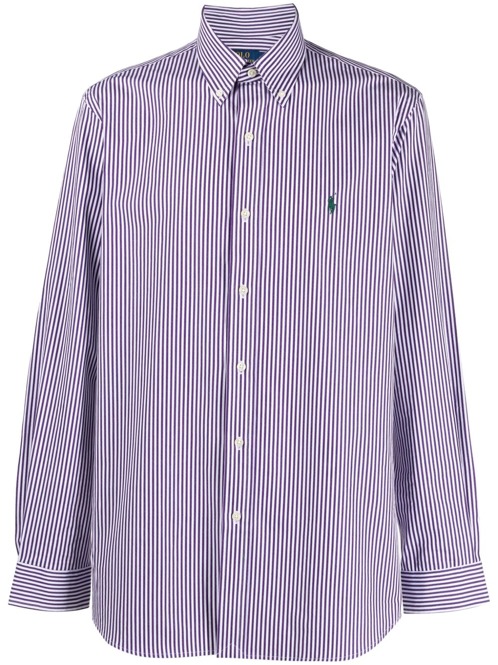 Polo Ralph Lauren 条纹排扣衬衫 - 紫色