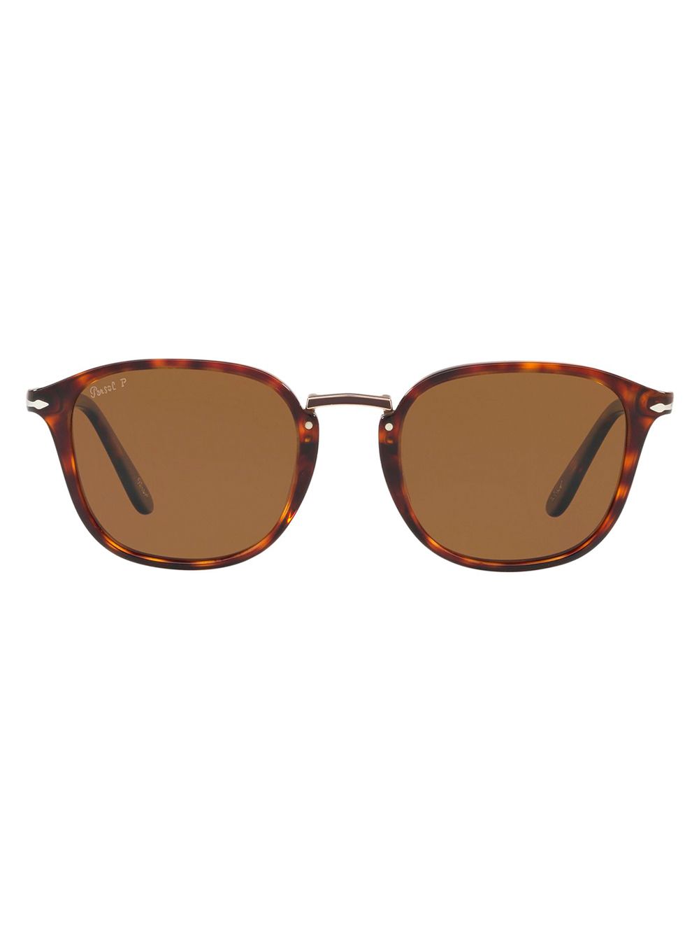 Persol PO3186S圆框太阳眼镜 - 褐色