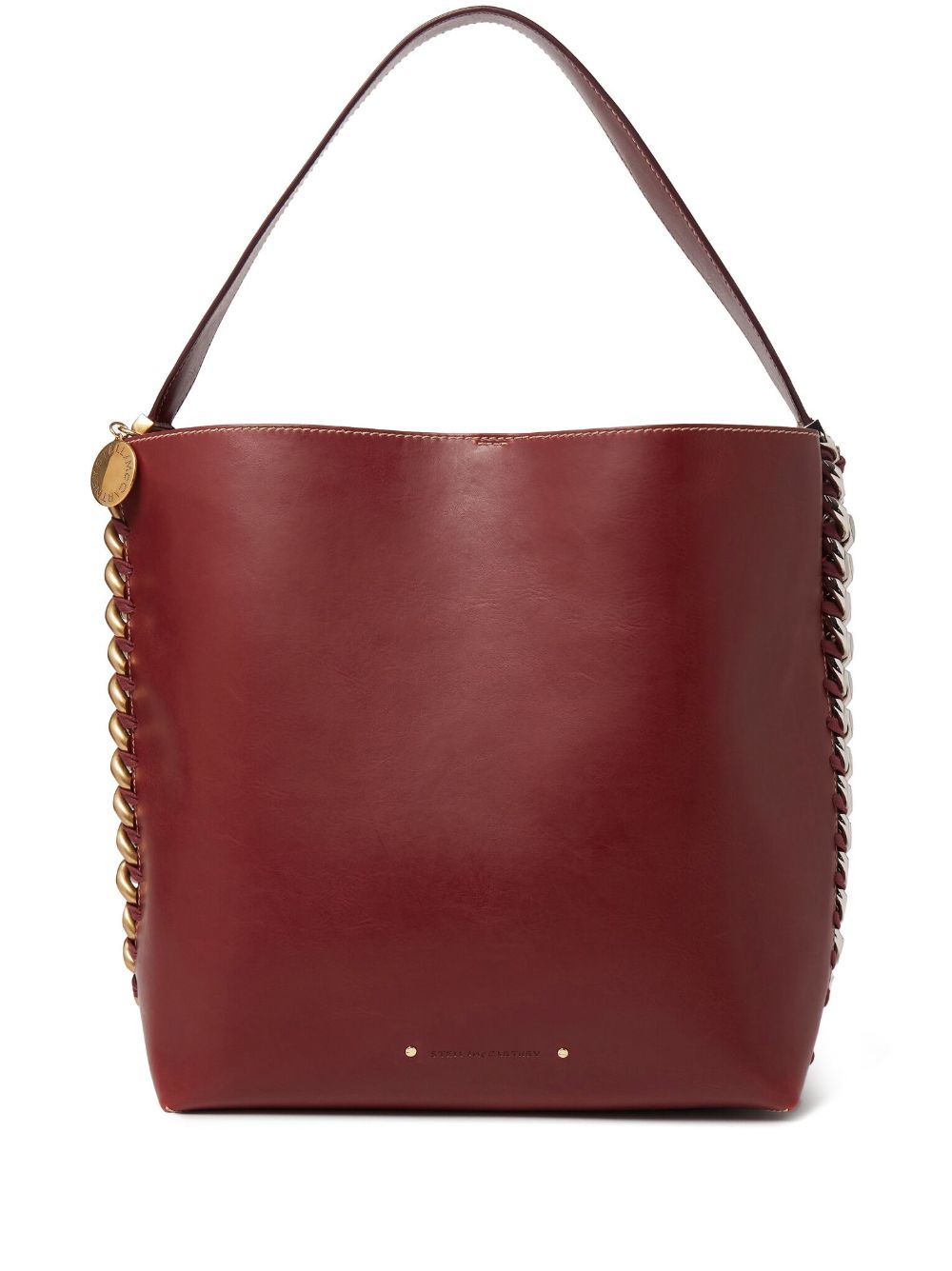 Stella McCartney Frayme logo标牌托特包 - 红色