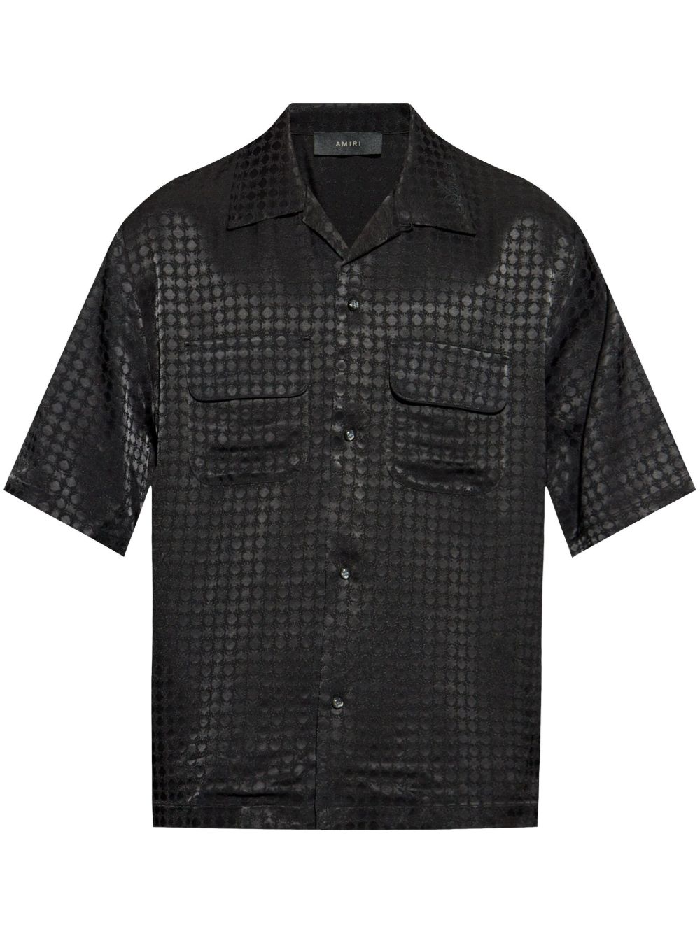 AMIRI 经典logo短袖衬衫 - 黑色