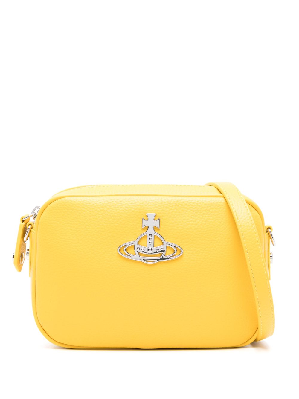 Vivienne Westwood Anna 土星标牌斜挎包 - 黄色
