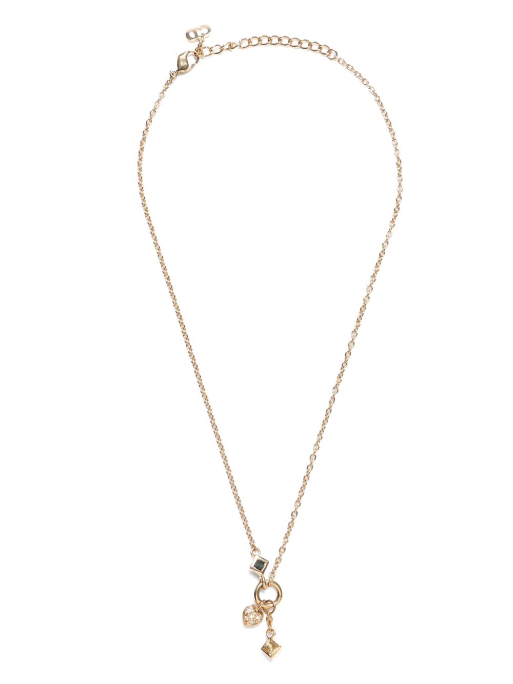 Christian Dior Pre-Owned 心形项链（1990年代典藏款） - 金色