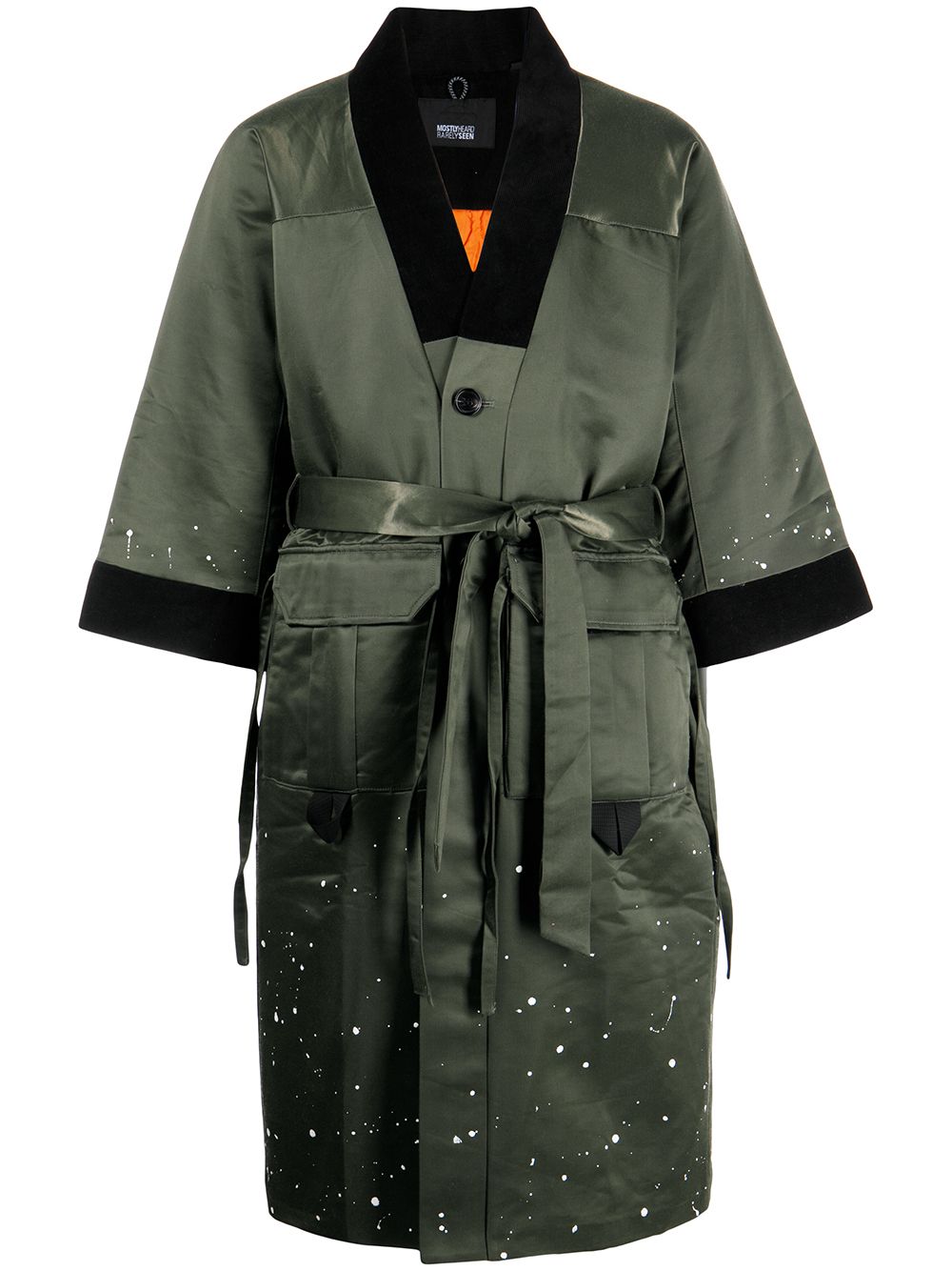 Mostly Heard Rarely Seen Kimono Robe 大衣 - 绿色