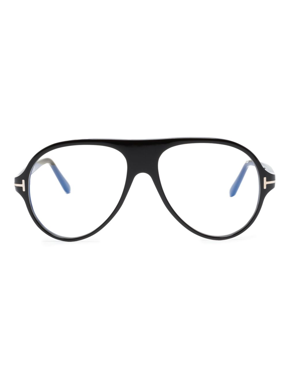 TOM FORD Eyewear FT5012B 飞行员镜框眼镜 - 黑色