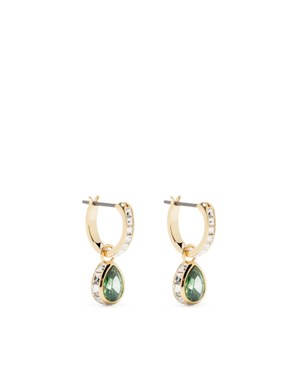 Swarovski Chroma 迷你圈形耳环 - 金色