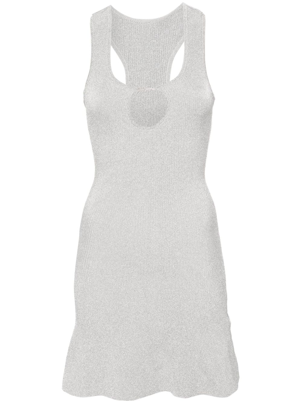 Jacquemus Bril 金银丝迷你连衣裙 - 银色
