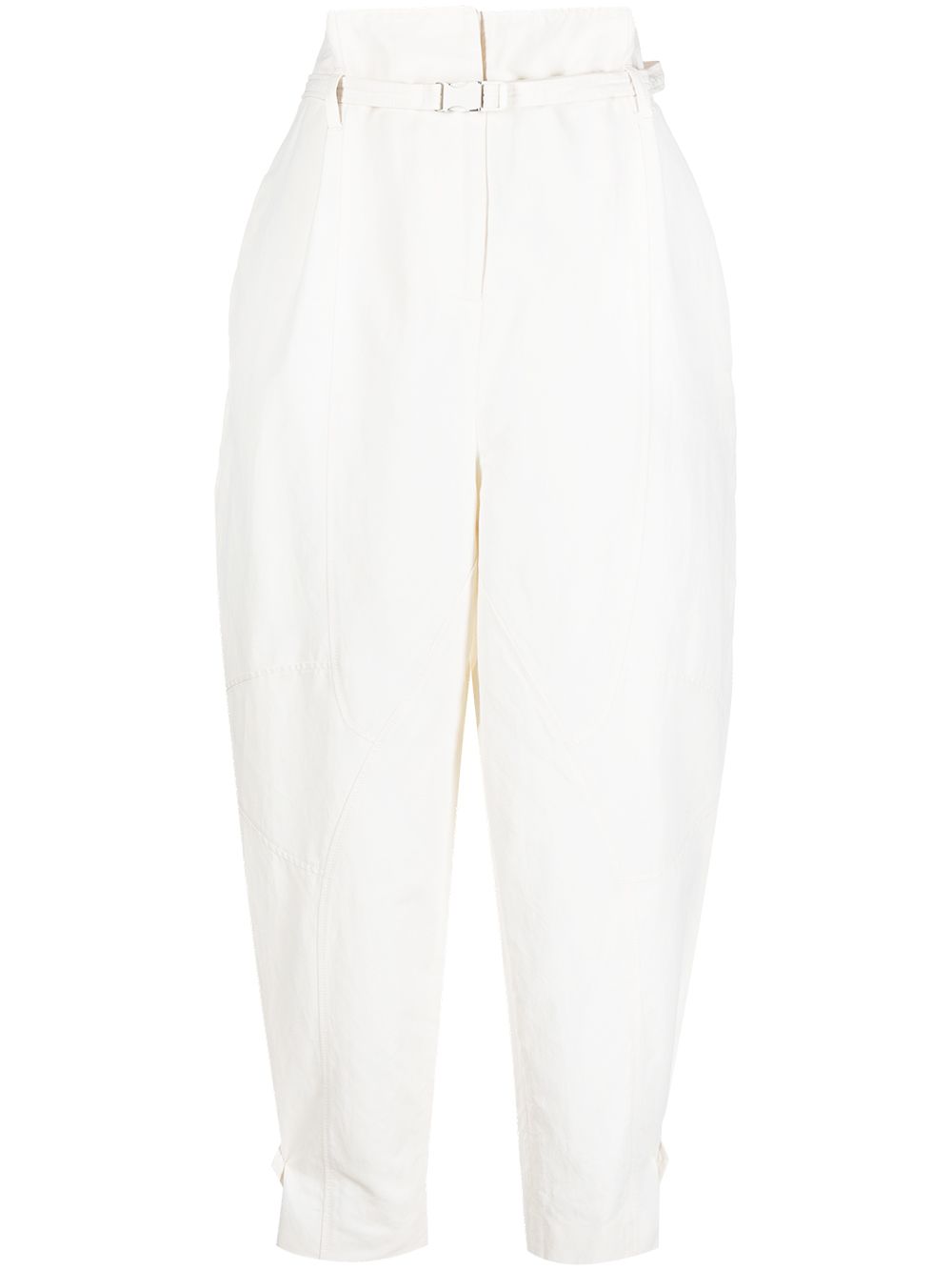 Stella McCartney 斯特拉·麦卡特尼 高腰锥形裤 - 白色