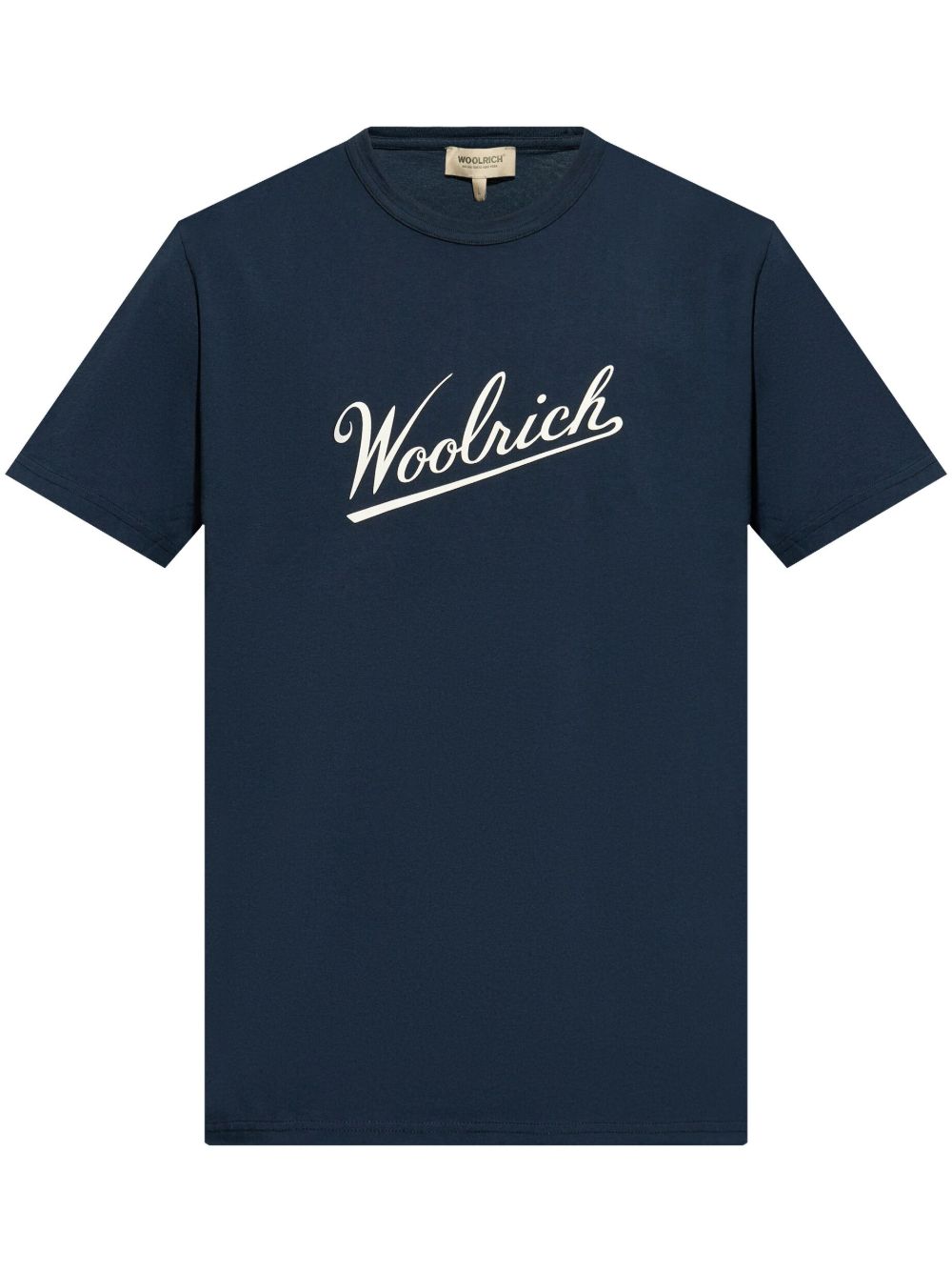 Woolrich logo印花T恤 - 蓝色