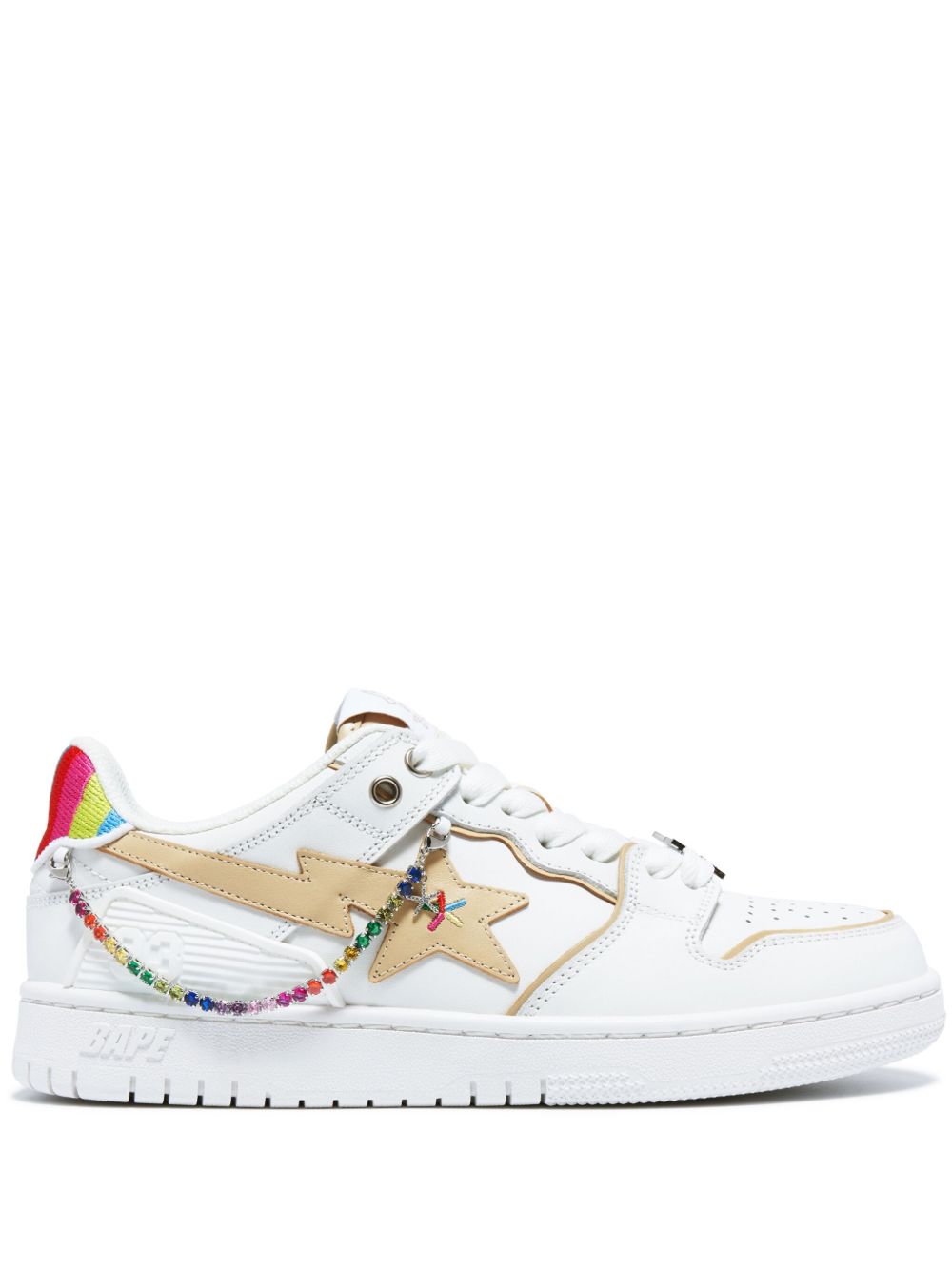 BAPY BY *A BATHING APE® Sk8 Sta 皮质运动鞋 - 白色