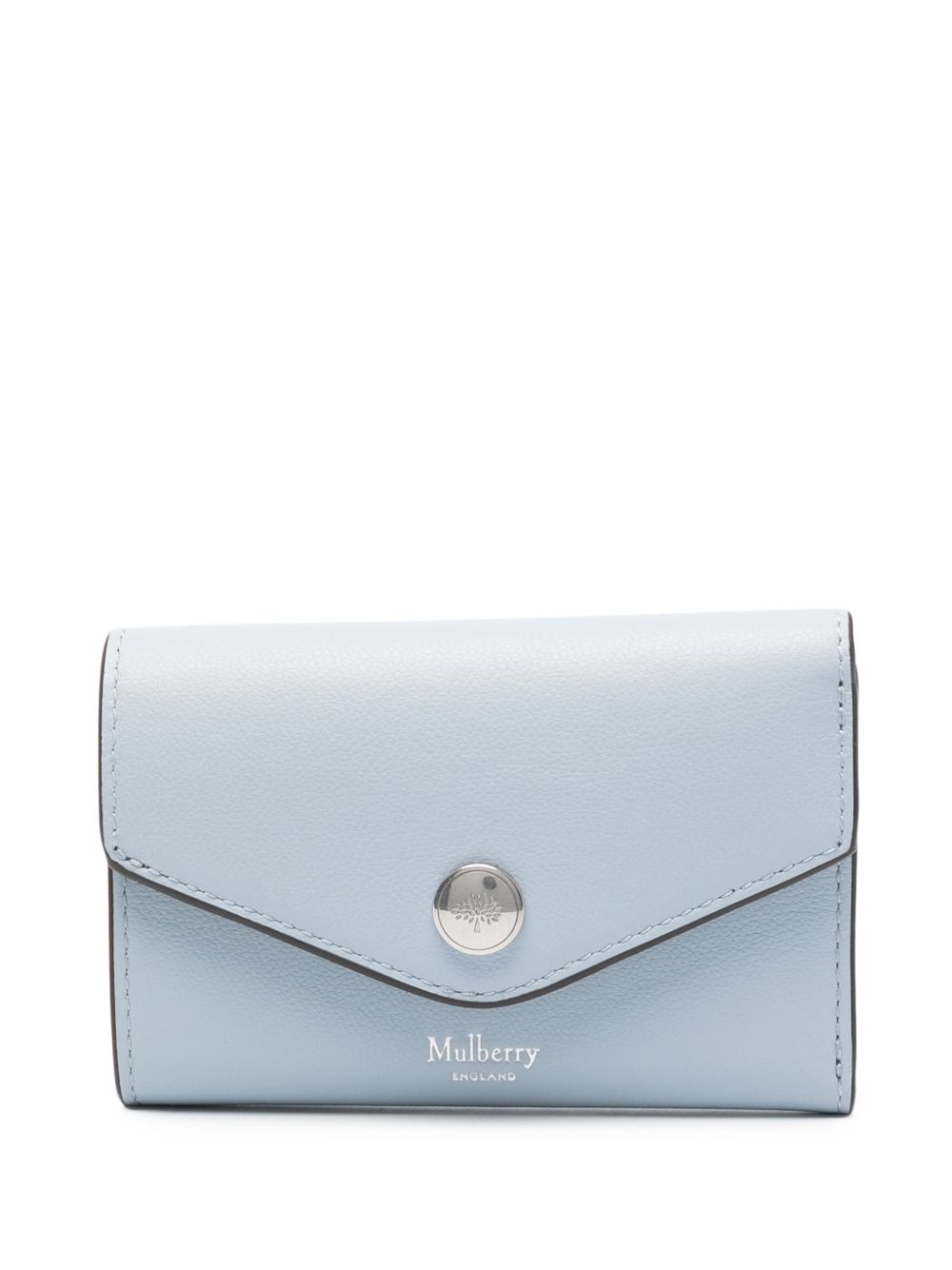 Mulberry logo标记皮质钱包 - 蓝色