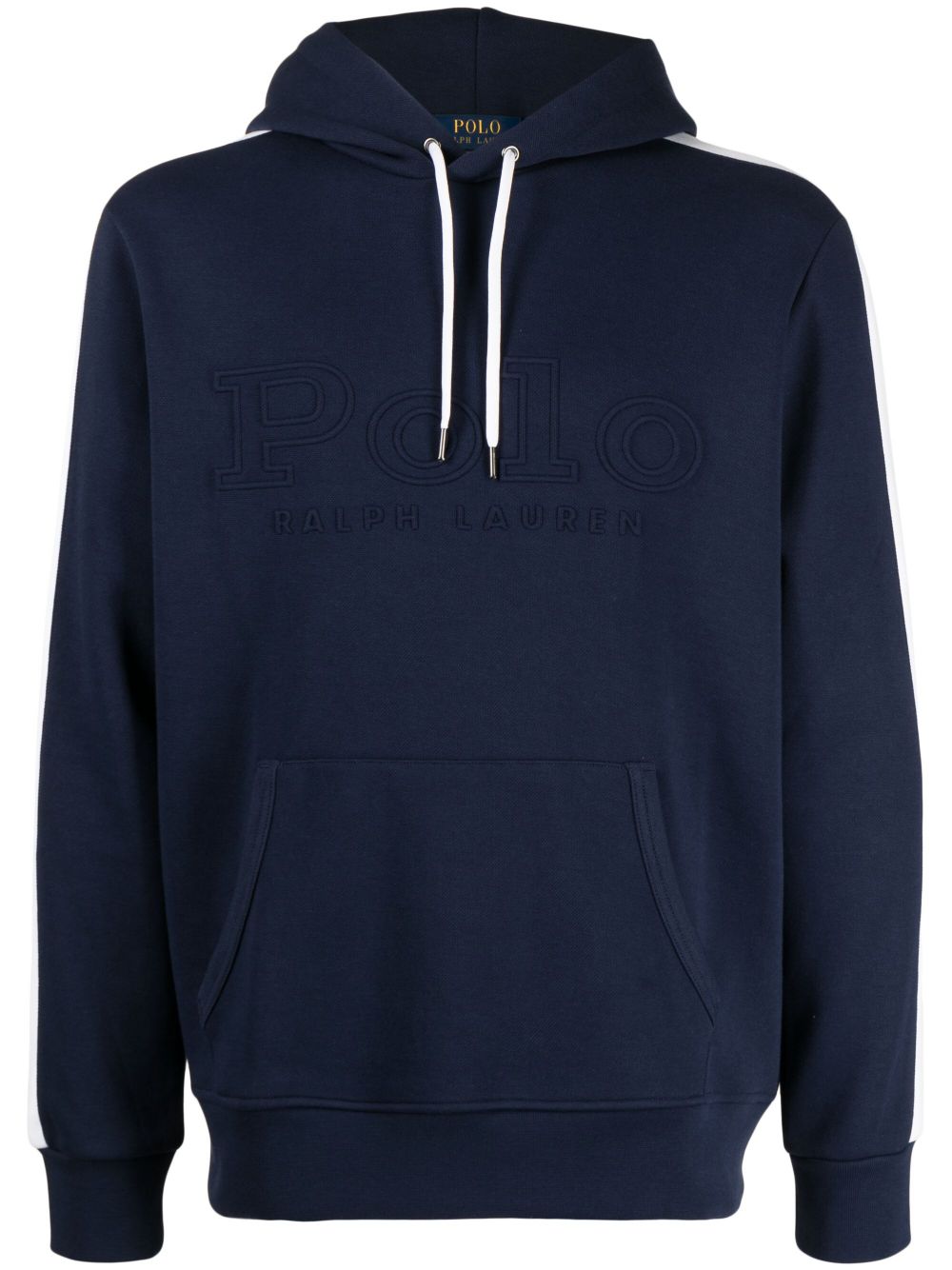 Polo Ralph Lauren logo刺绣棉连帽衫 - 蓝色