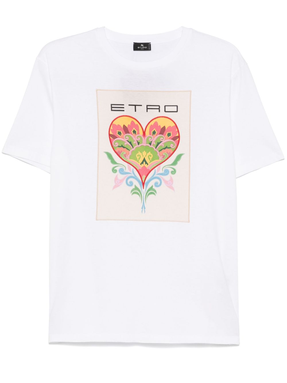 ETRO logo印花T恤 - 白色