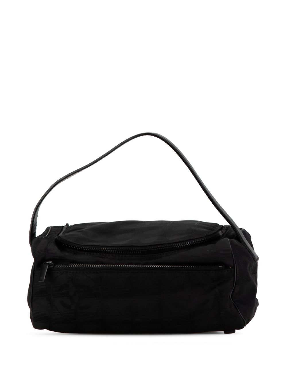 CHANEL Pre-Owned New Travel Line Nylon 化妆包（2000-2002年典藏款） - 黑色