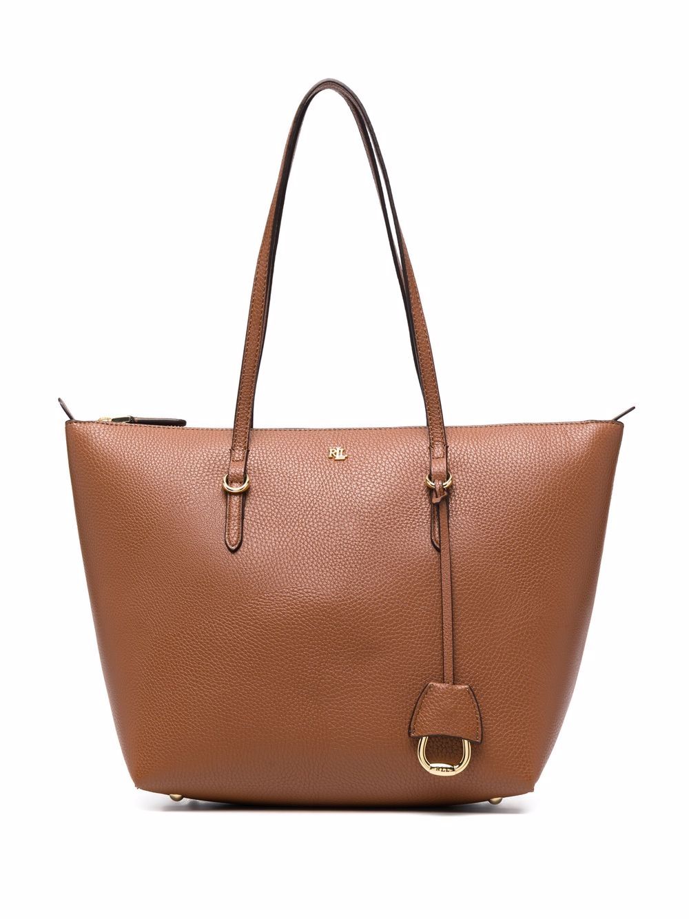 Lauren Ralph Lauren Keaton logo标牌手提包 - 褐色