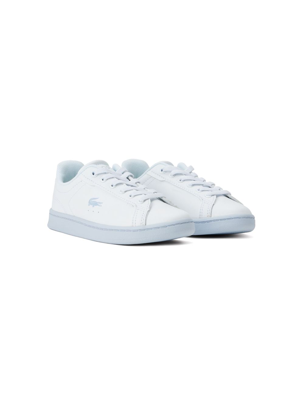Lacoste Kids Carnaby Pro logo印花运动鞋 - 白色