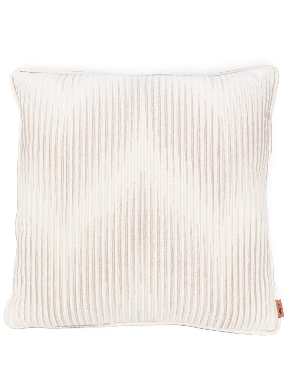 Missoni Home Ande Z字形图案编织抱枕 - 中性色
