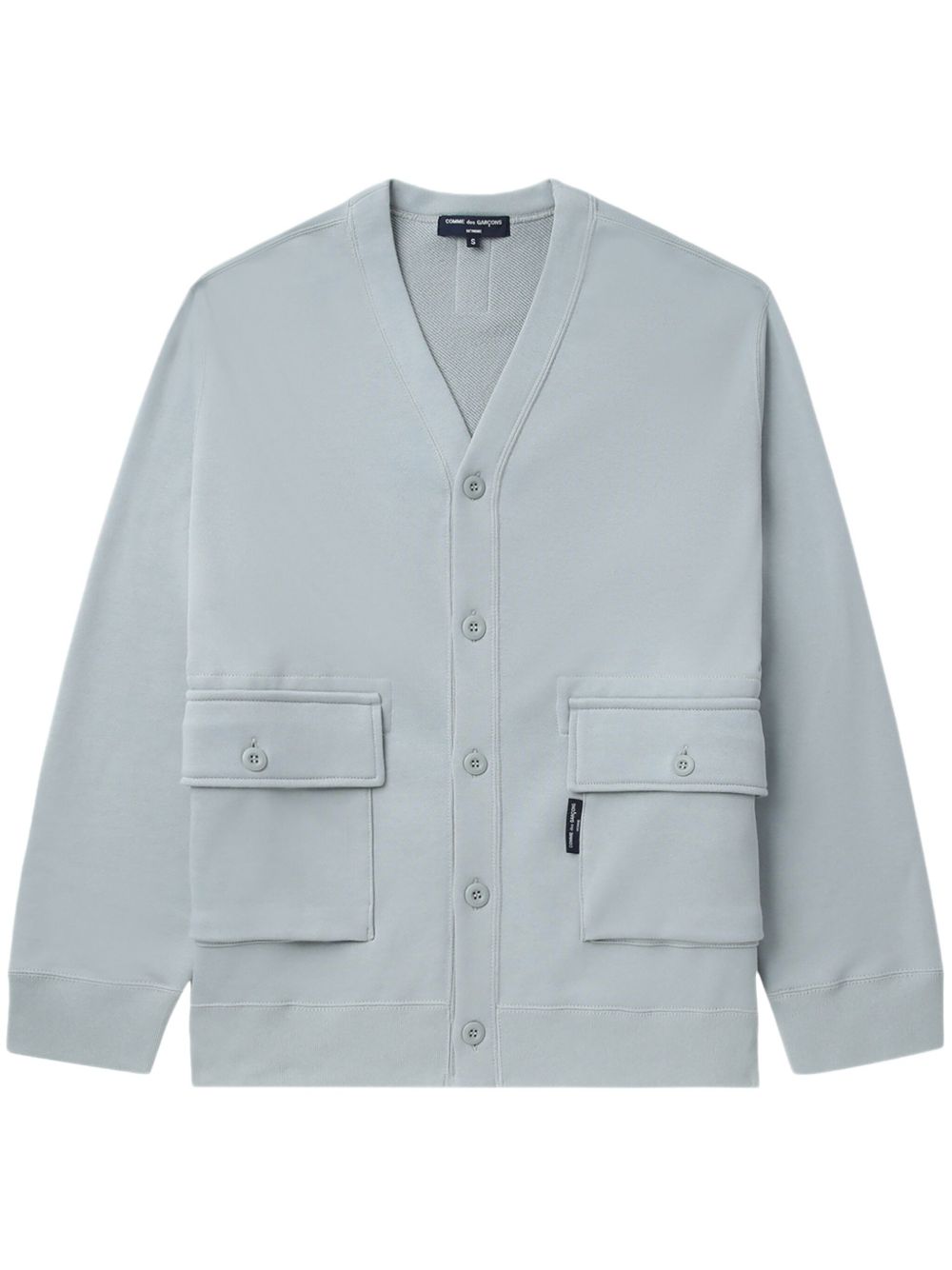 Comme des Garçons Homme 工装口袋棉开衫 - 灰色