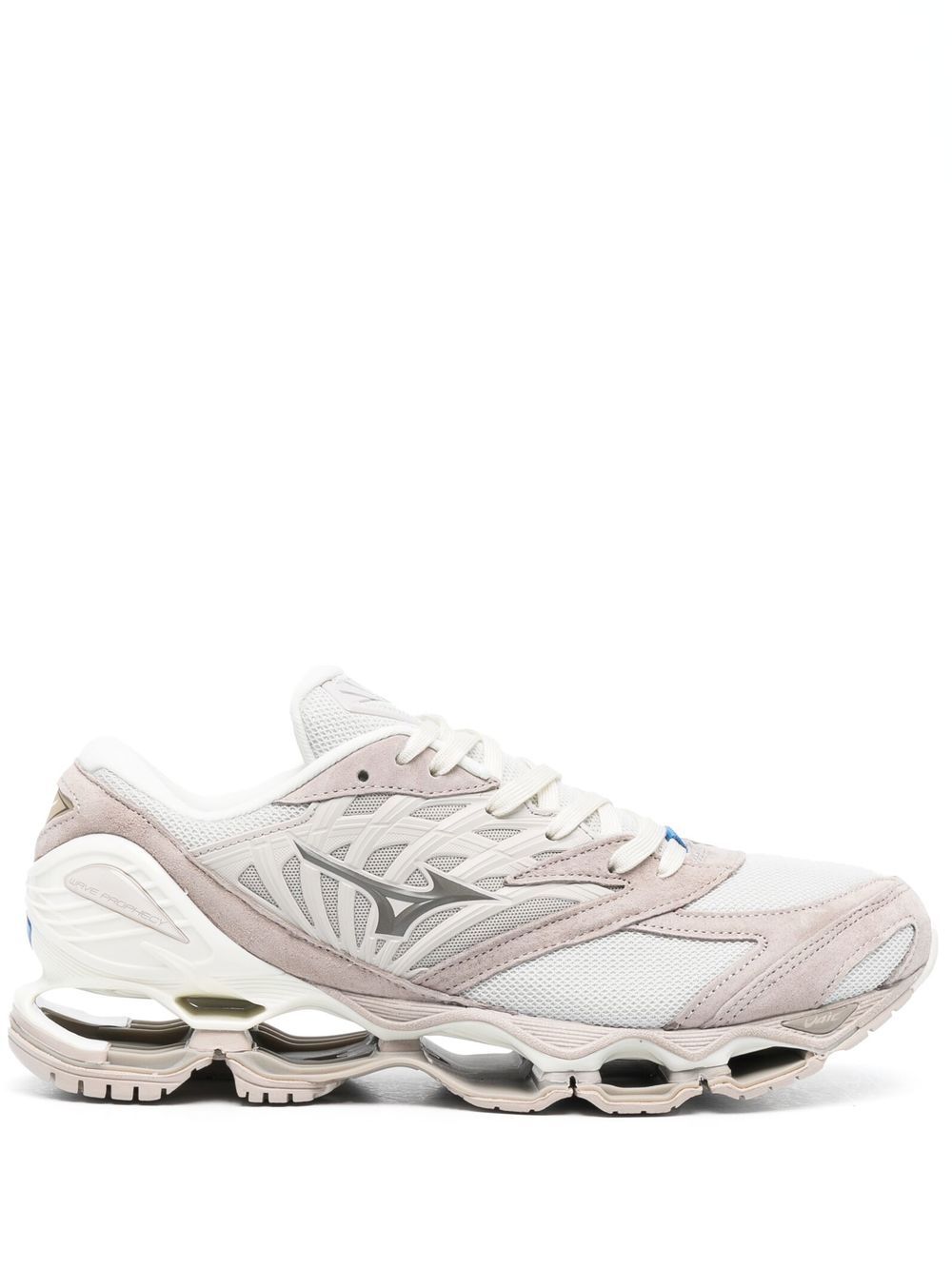Mizuno 多拼接系带运动鞋 - 中性色