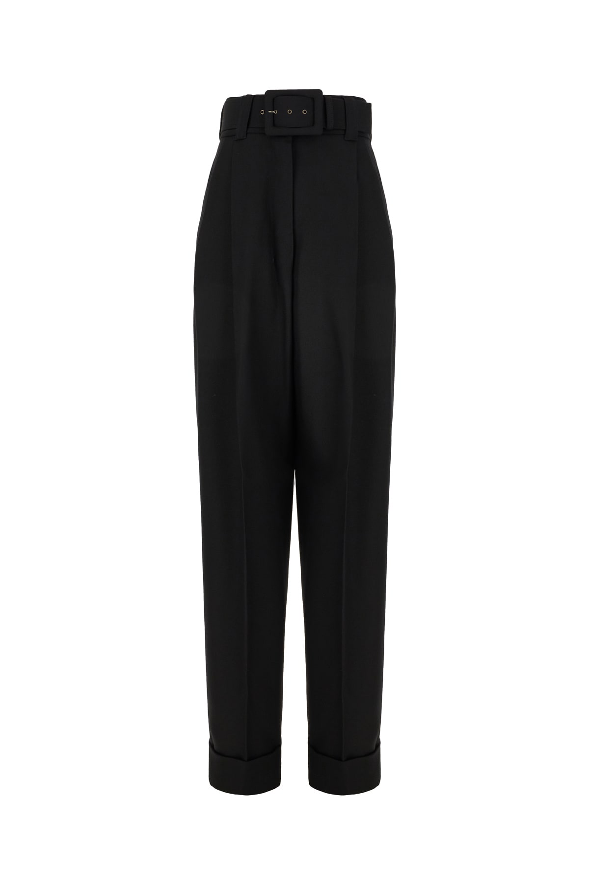 Max Mara Pianoforte Black Wool Pants