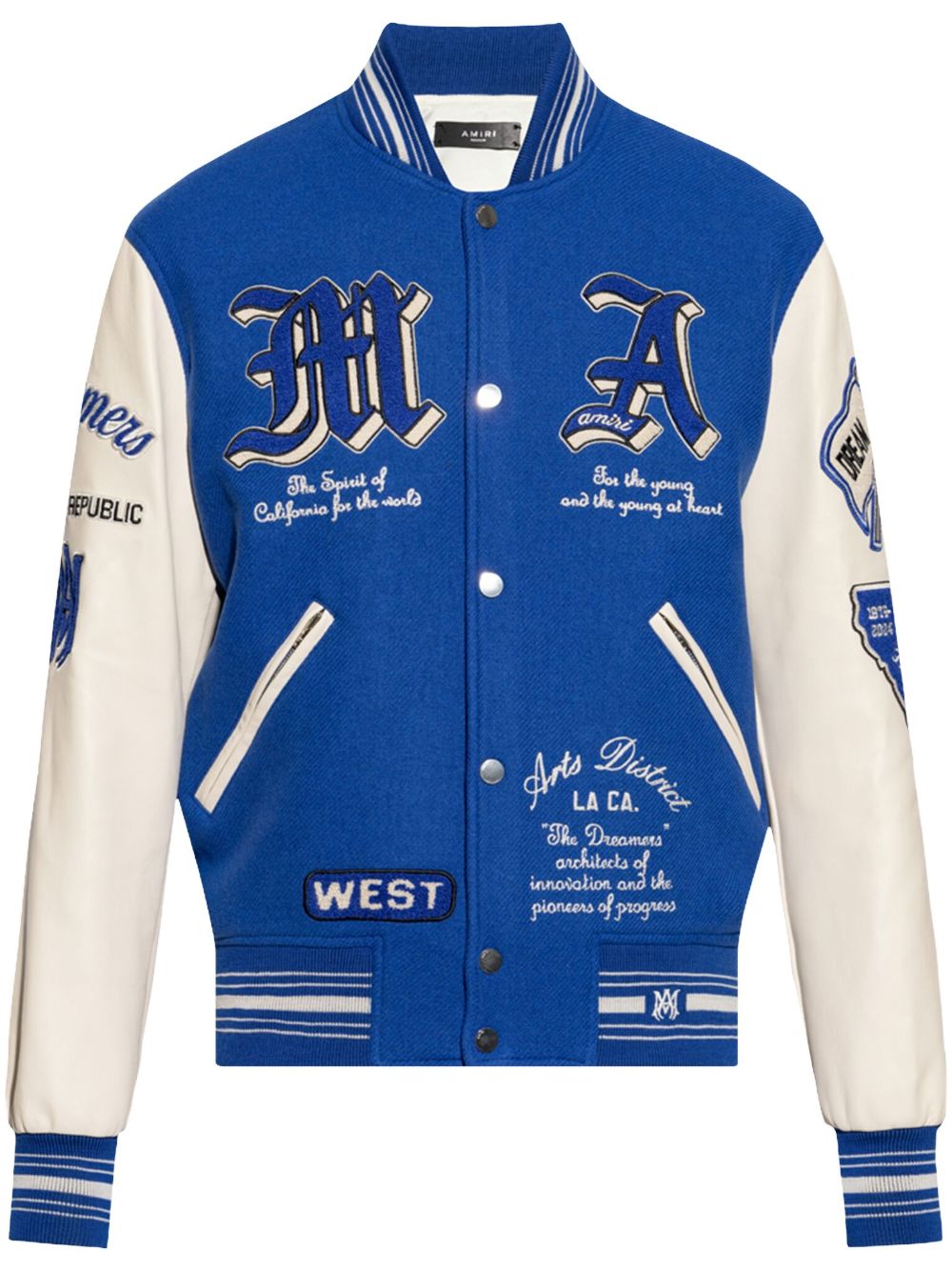 AMIRI Dream Team Varsity 夹克 - 蓝色