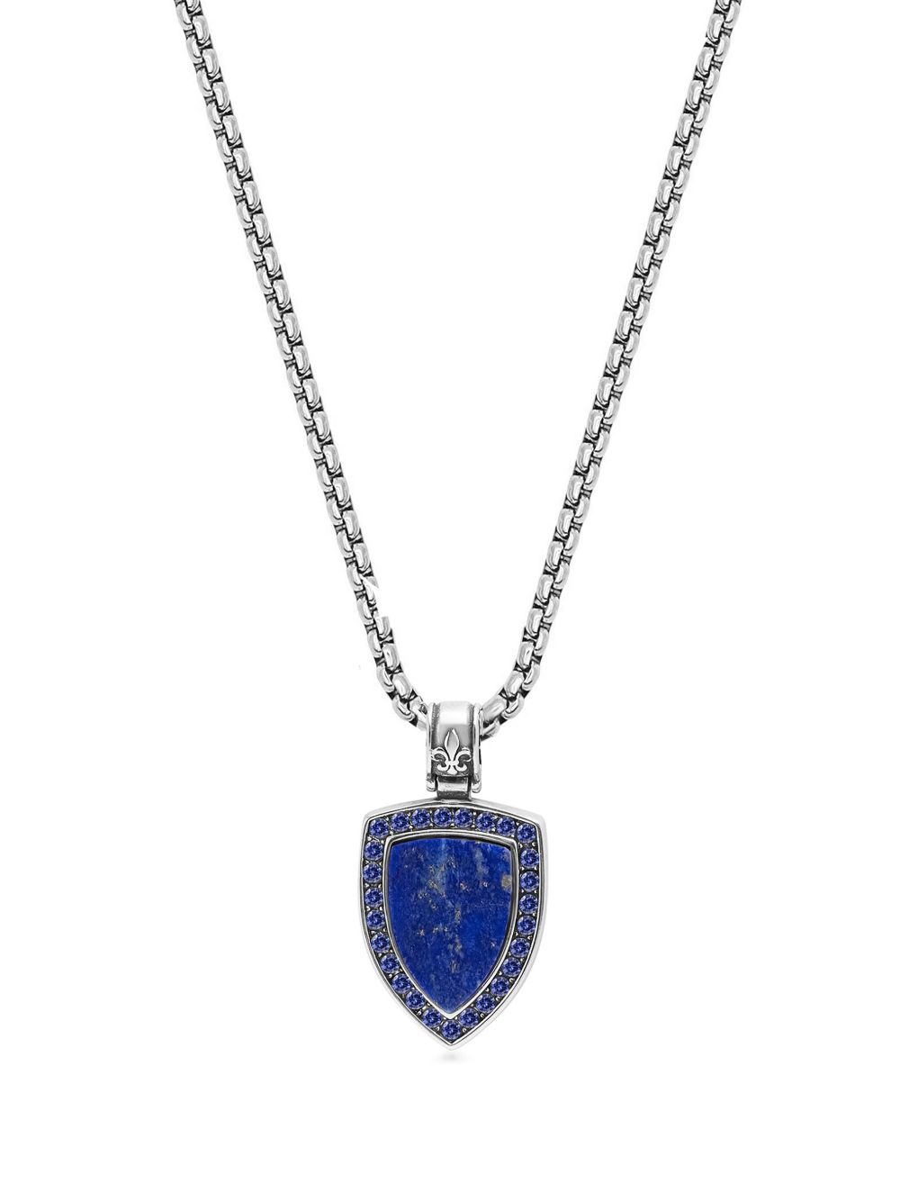 Nialaya Jewelry 宝石链式项链 - 银色