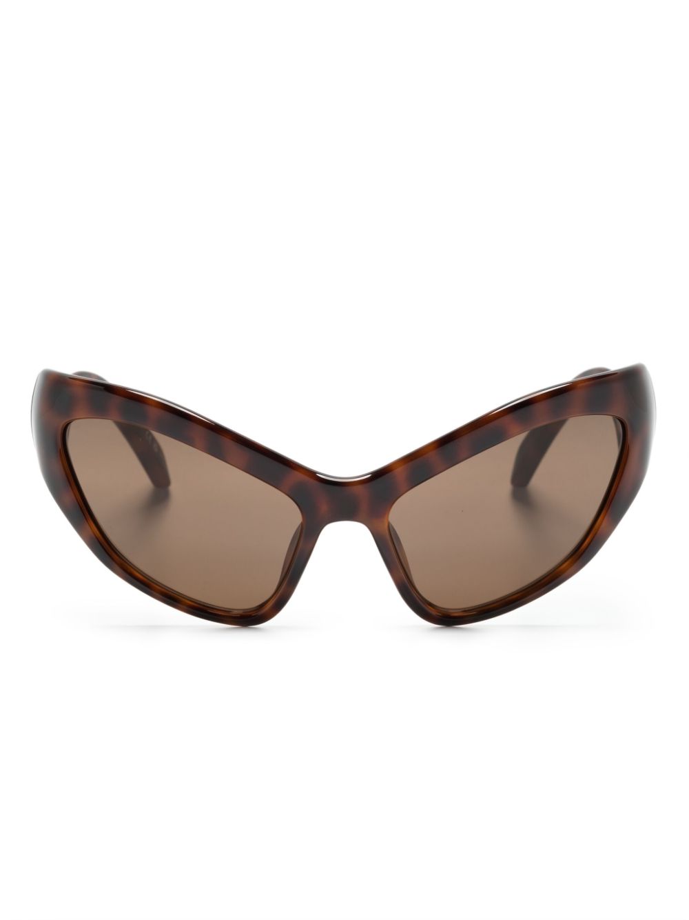 Balenciaga Eyewear Hamptons 猫眼框太阳眼镜 - 褐色