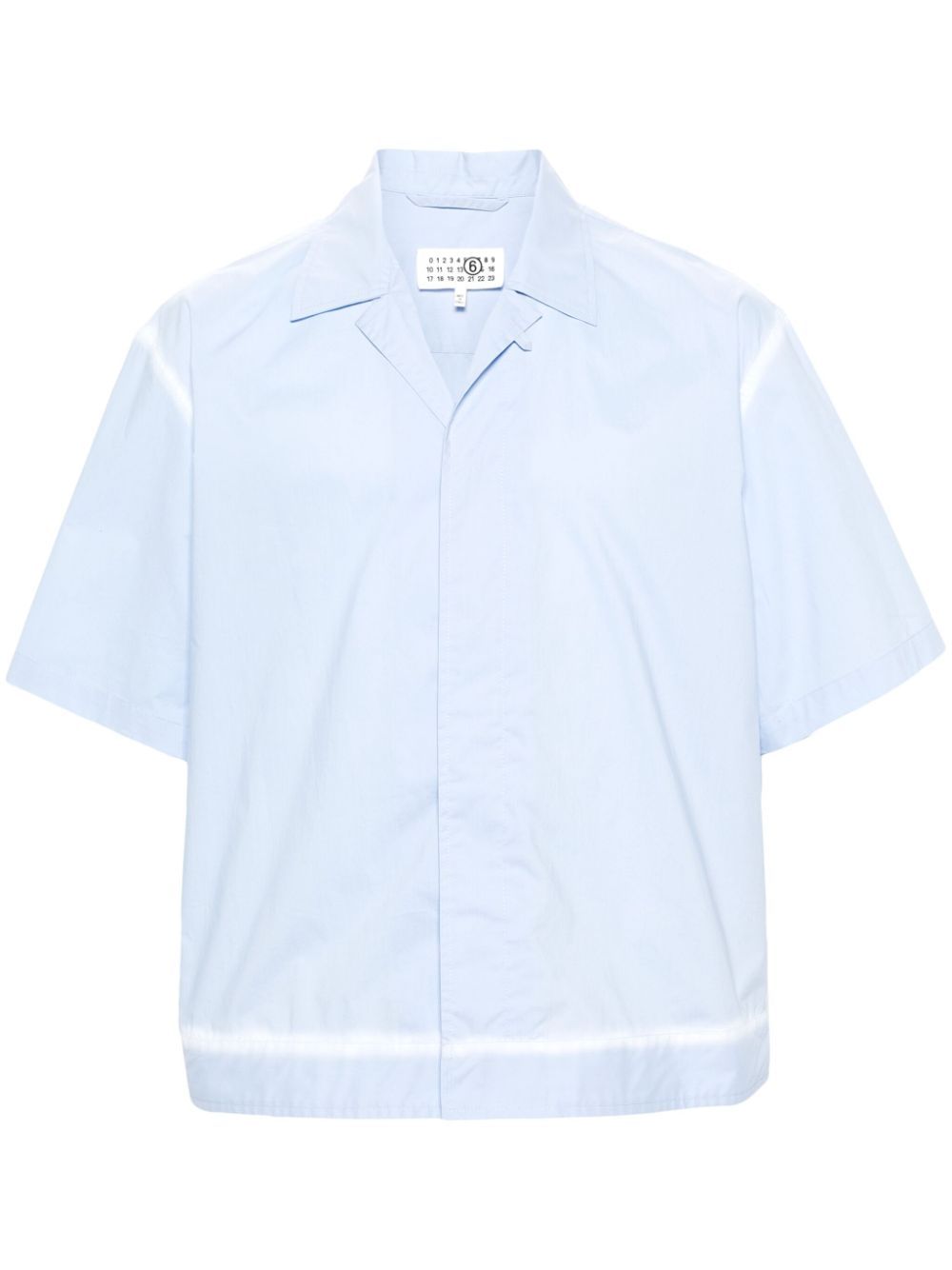 MM6 Maison Margiela 府绸棉衬衫 - 蓝色