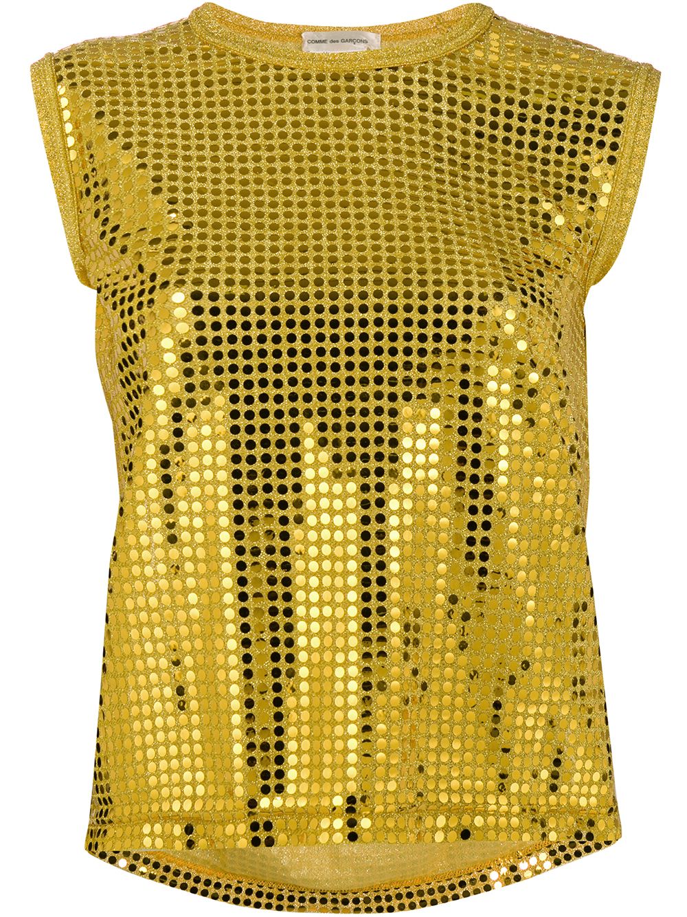 Comme Des Garçons Pre-Owned Golden 波点上衣 - 黄色