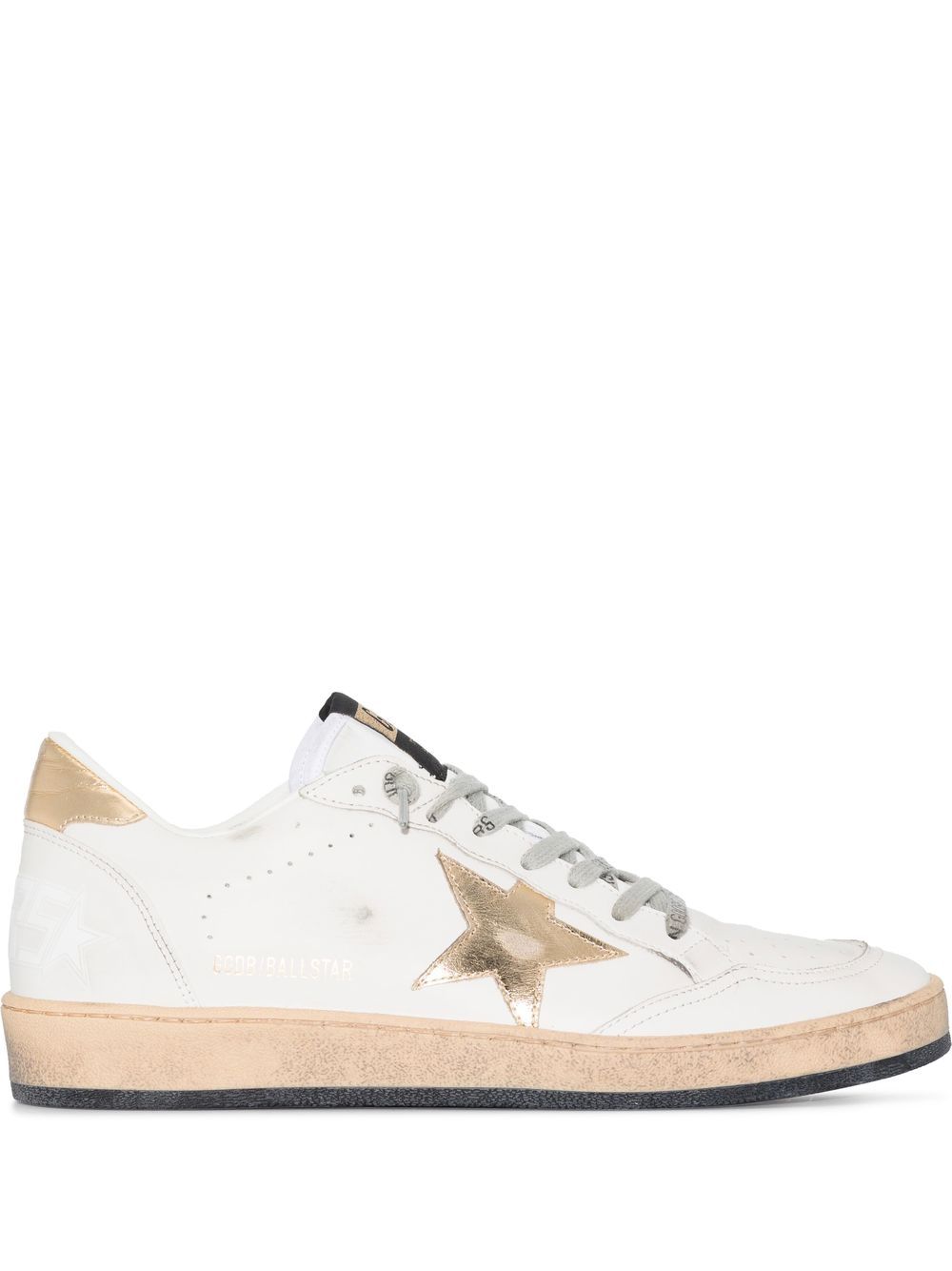Golden Goose Ball Star 系带运动鞋 - 白色