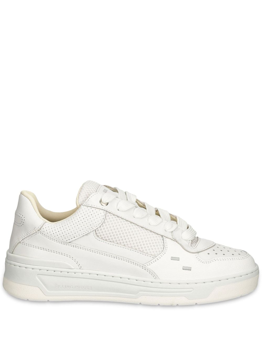 Filling Pieces 穿孔细节运动鞋 - 白色