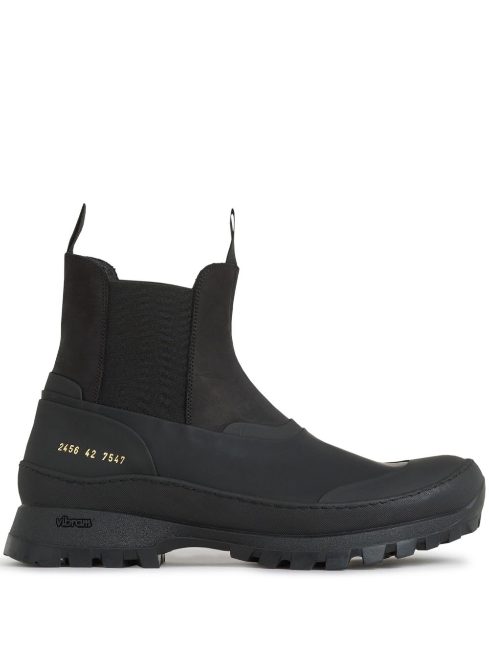 Common Projects 及踝皮靴 - 黑色