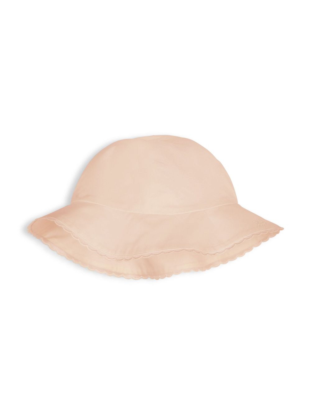 Chloé Kids 扇贝形边棉遮阳帽 - 粉色