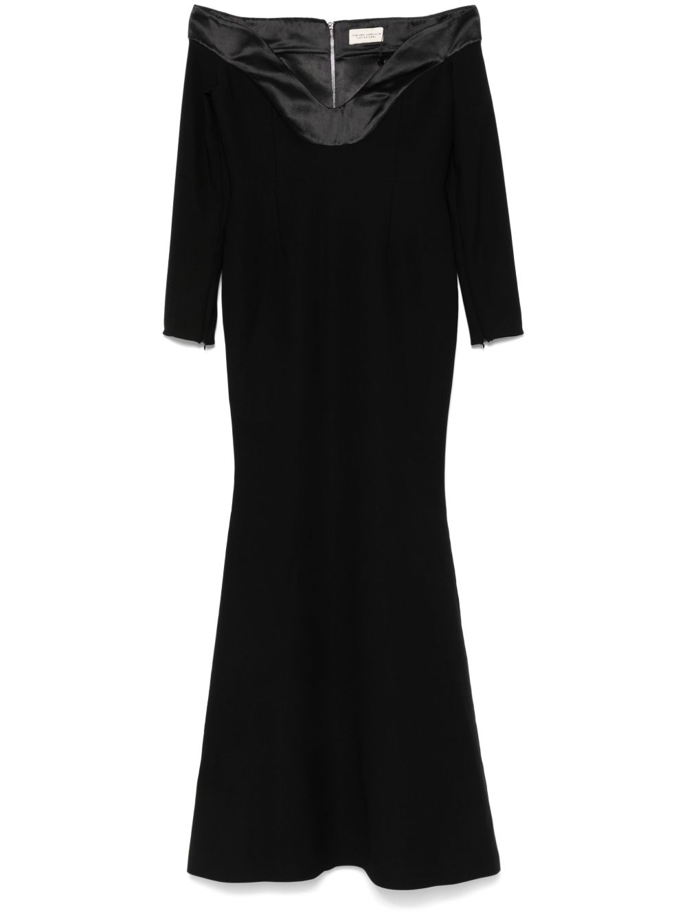 The New Arrivals Ilkyaz Ozel Orreda 超长连衣裙 - 黑色