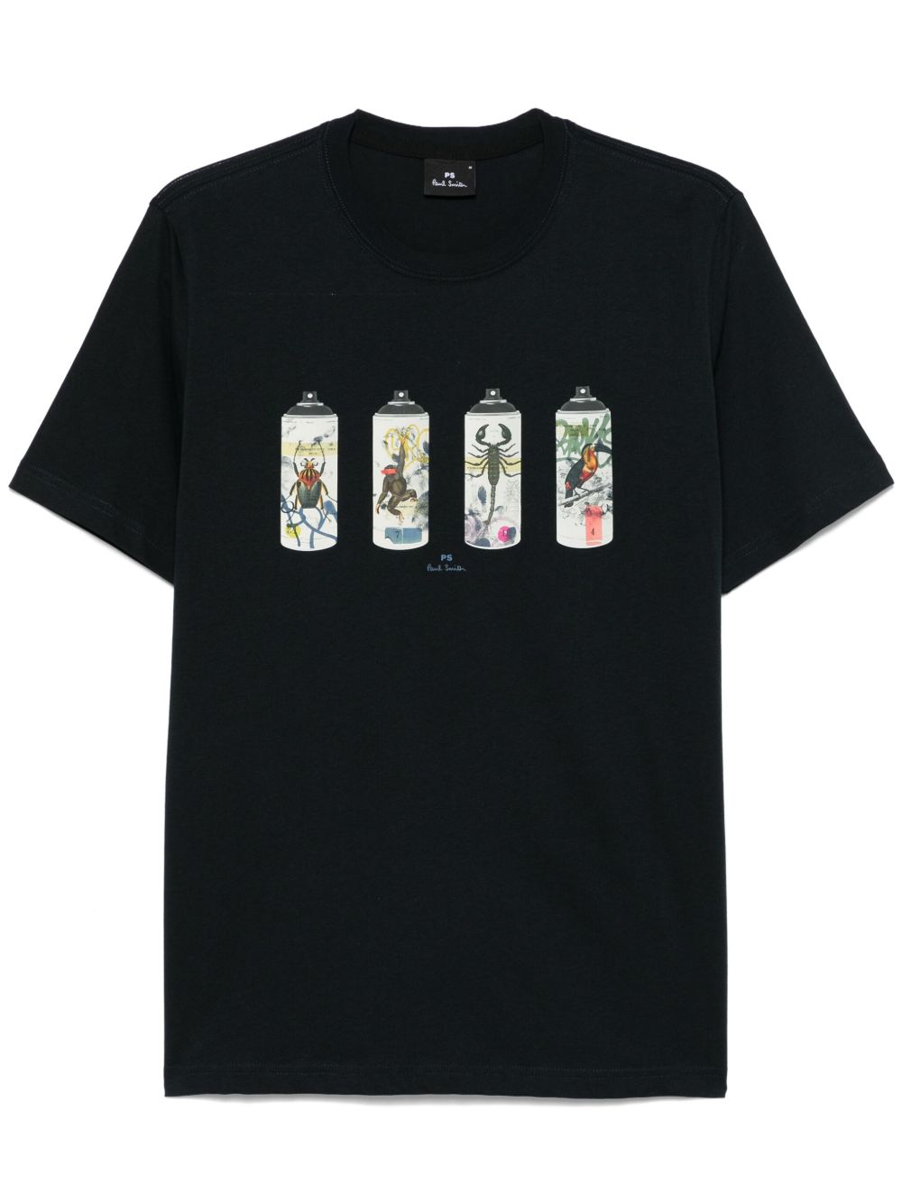 PS Paul Smith Spray Cans 印花T恤 - 蓝色
