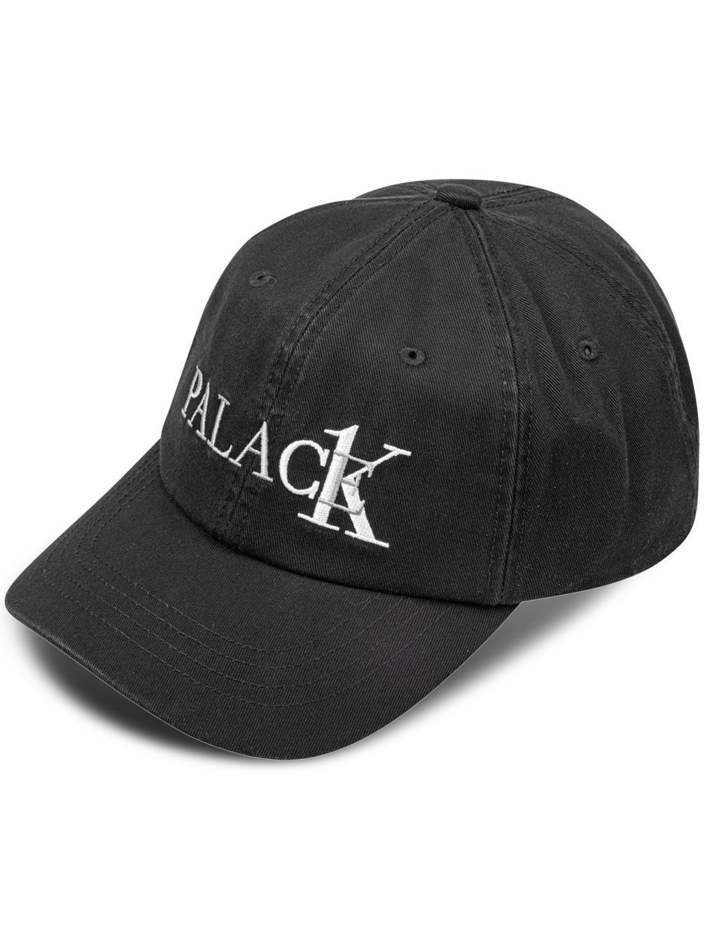 Palace x Calvin Klein 六面拼接棒球帽 - 黑色