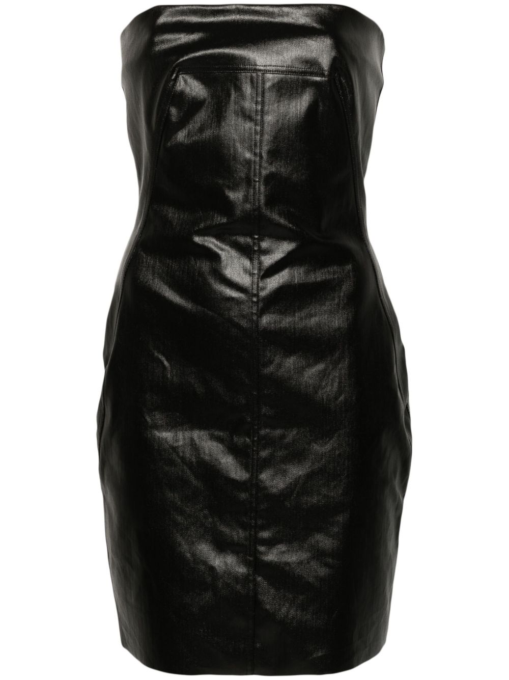 Rick Owens Bustier 迷你连衣裙 - 黑色