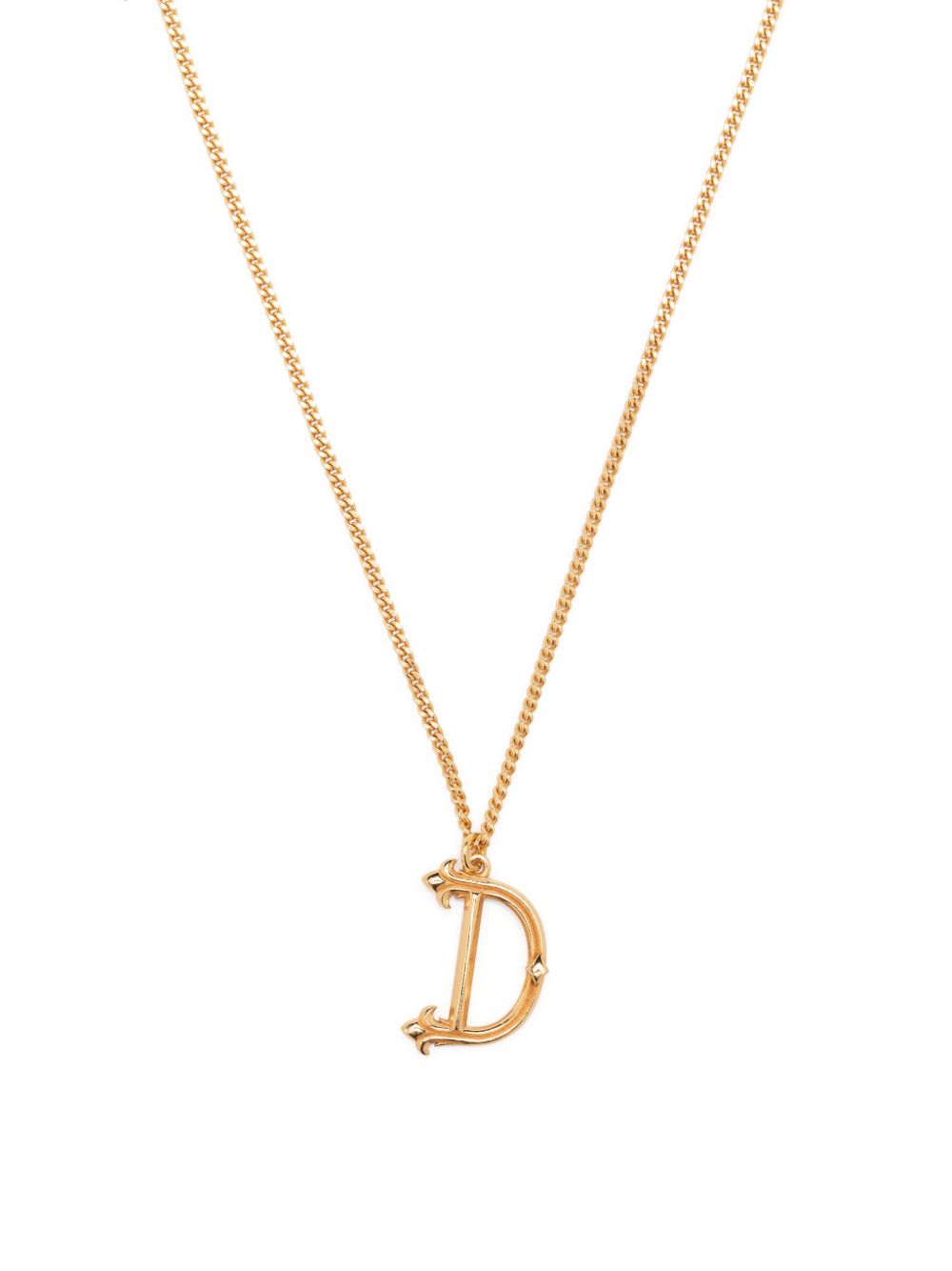 Emanuele Bicocchi D alphabet-pendant necklace - 金色